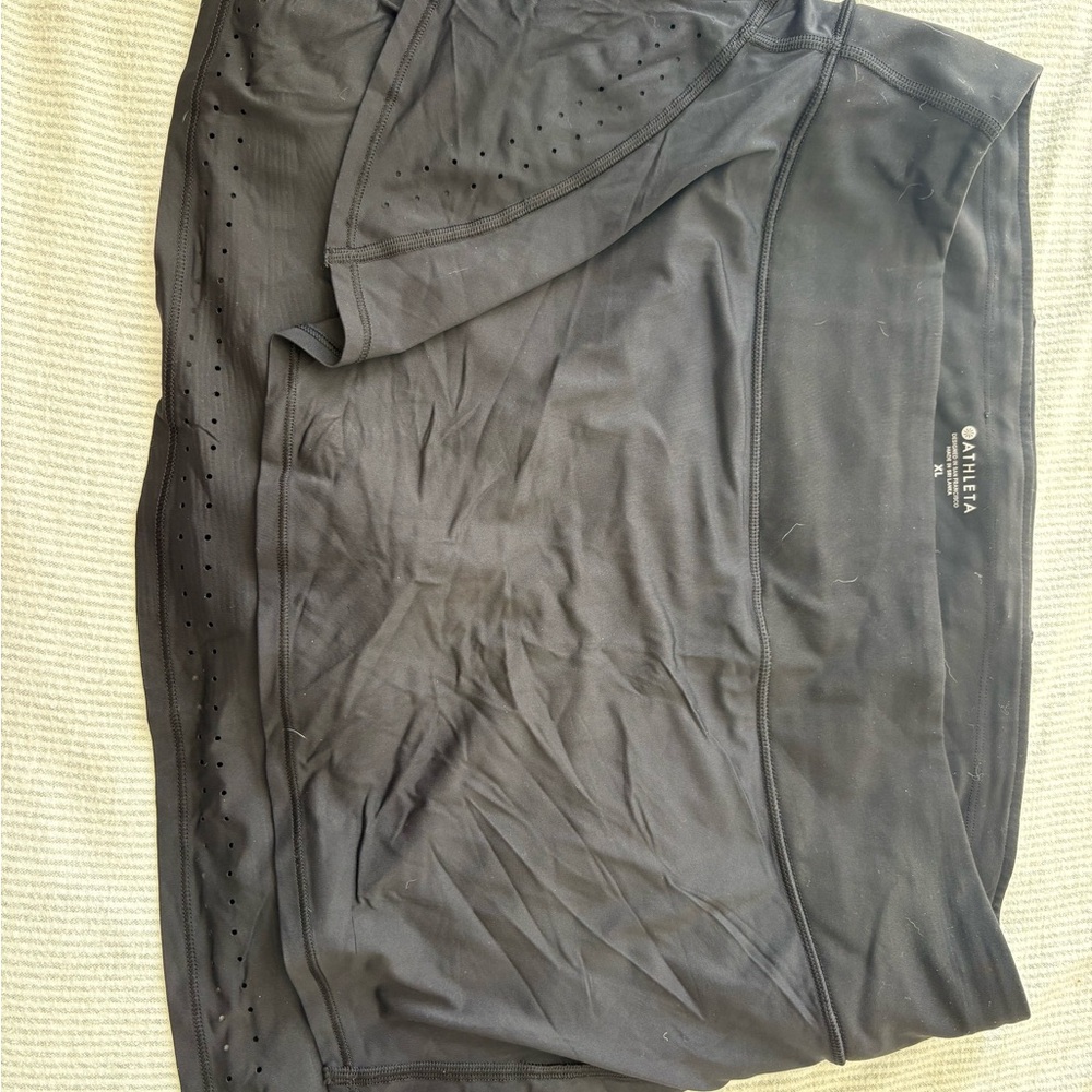 Athleta Charcoal Perforated Skirt